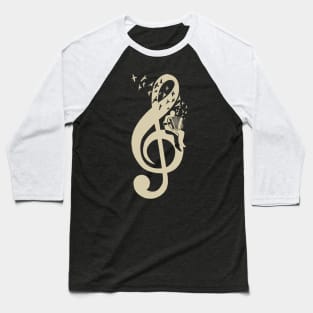 Treble Clef -  Music Accordion - Vintage Baseball T-Shirt